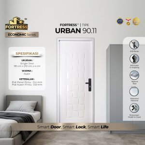 Pintu Fortress Tipe URBAN 90.11 Bahan Baja Warna Putih